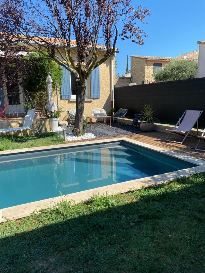 Gite Lou Sabai Au Pied Des Dentelles De Montmirail, Piscine Partagee Aubignan Exterior photo